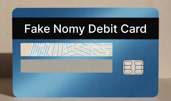 Fake Nomy Finance nomfi.com debit card